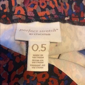 Chico's Perfect Stretch Ankle Pants - Red and Blue